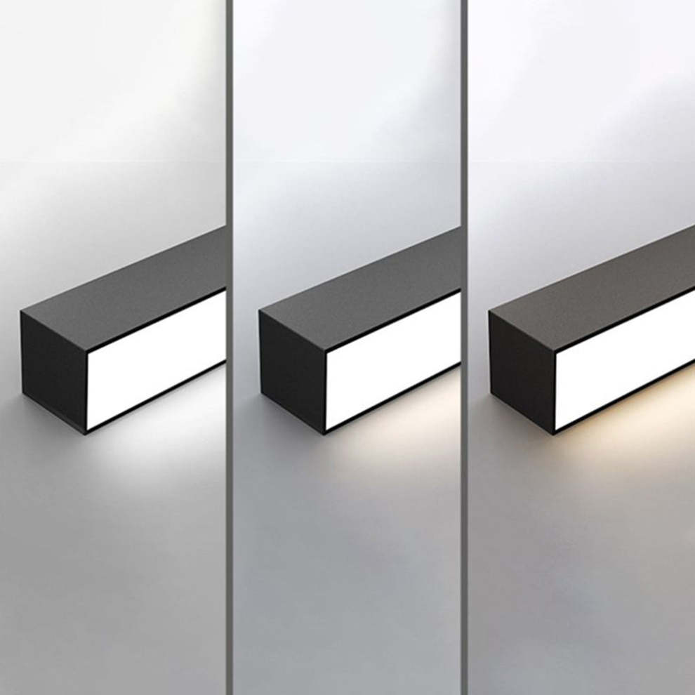 Moderna Minimalista LED Lámpara de Techo Negra  | Lámparas de Techo