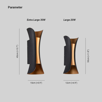 Moderna Aplique de Pared Exterior