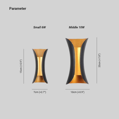 Moderna Aplique de Pared Exterior