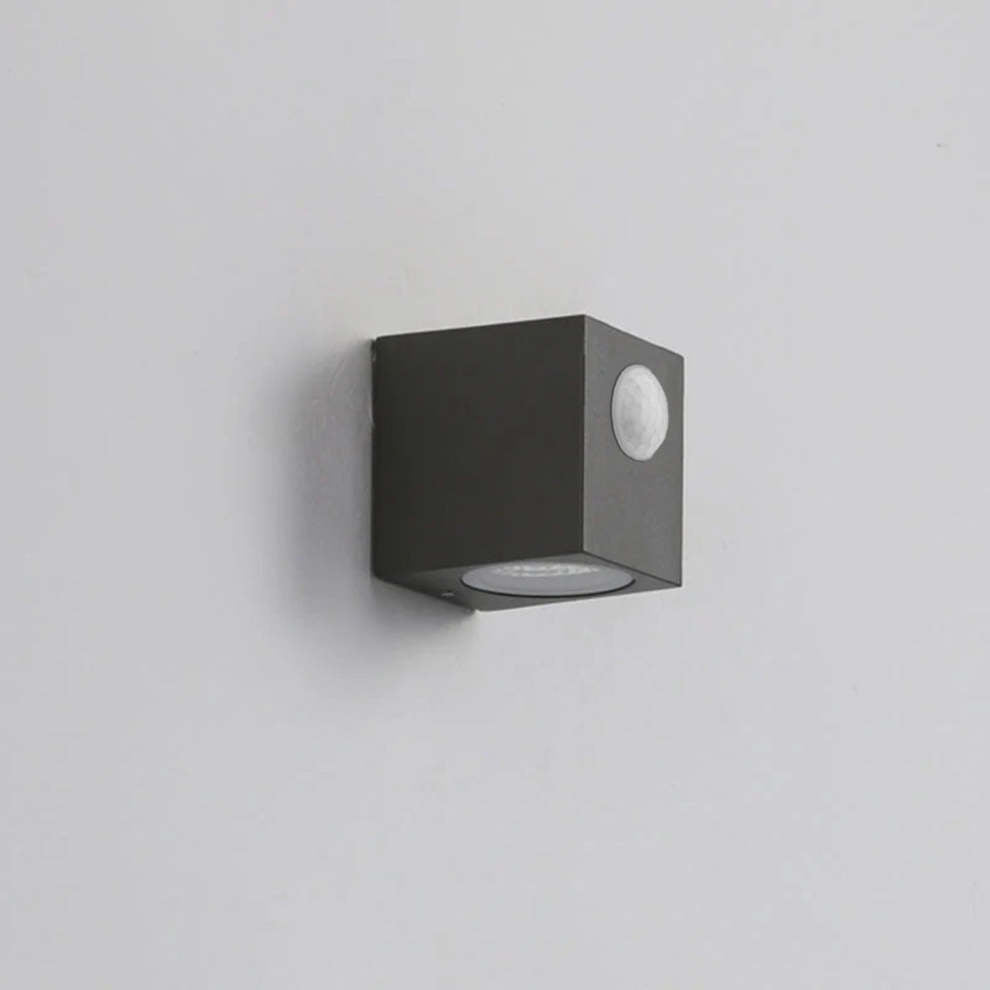 Minimalista Rectangular Aplique de Pared Negro
