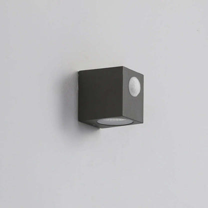 Minimalista Rectangular Aplique de Pared Negro