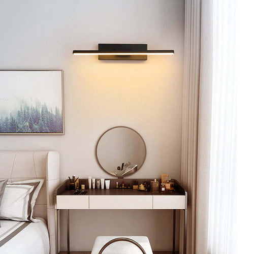 Moderno Giratorio Rectangular Aplique de Pared Negro/Blanco