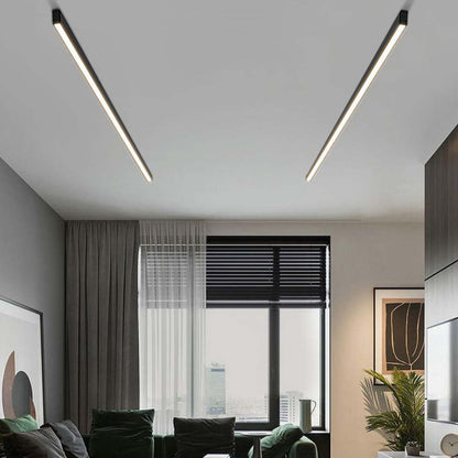 Moderna Minimalista LED Lámpara de Techo Negra  | Lámparas de Techo