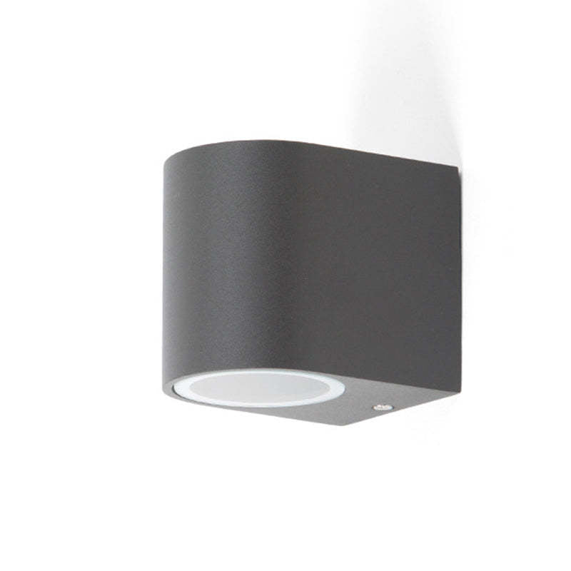 Minimalista Rectangular Aplique de Pared Negro