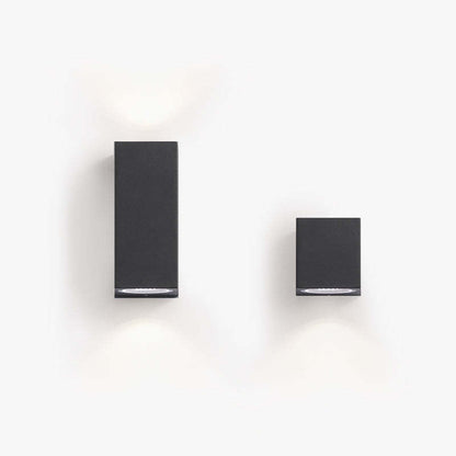 Minimalista Rectangular Aplique de Pared Negro