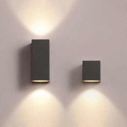 Minimalista Rectangular Aplique de Pared Negro