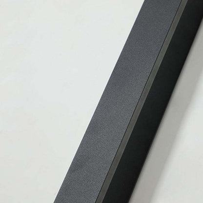 Minimalista Acrílico Aplique de Pared Exterior Negro