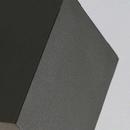 Minimalista Rectangular Aplique de Pared Negro