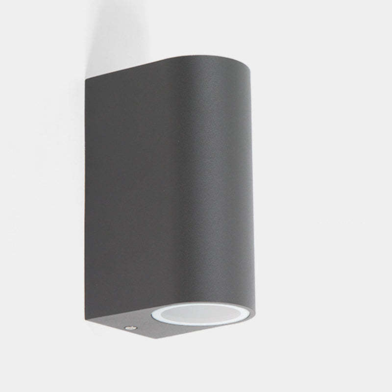 Minimalista Rectangular Aplique de Pared Negro