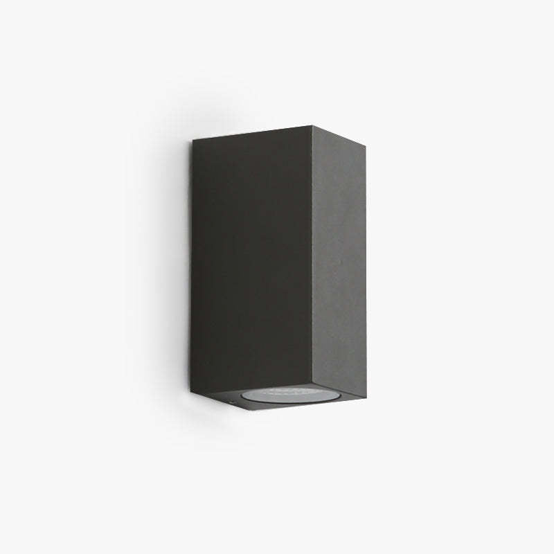 Minimalista Rectangular Aplique de Pared Negro