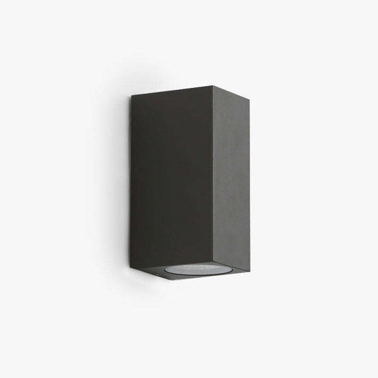 Minimalista Rectangular Aplique de Pared Negro