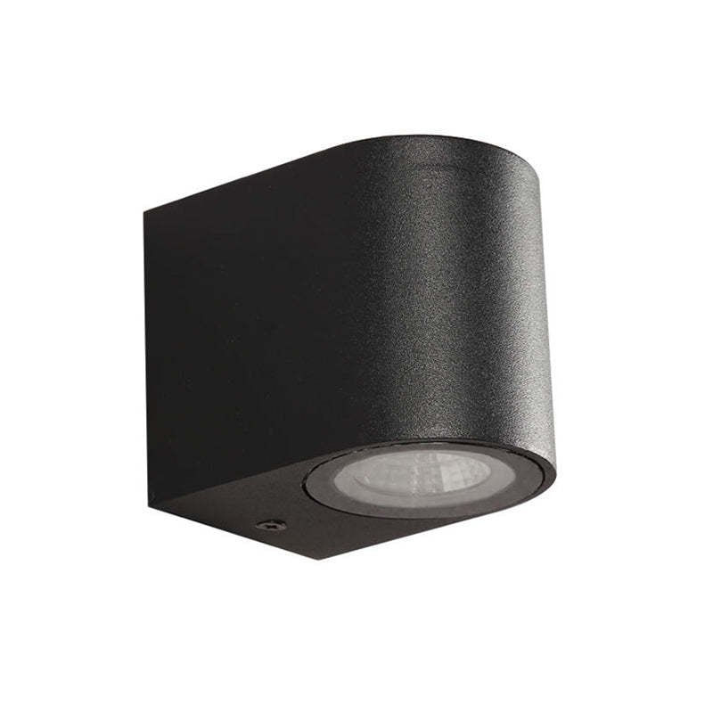 Minimalista Rectangular Aplique de Pared Negro